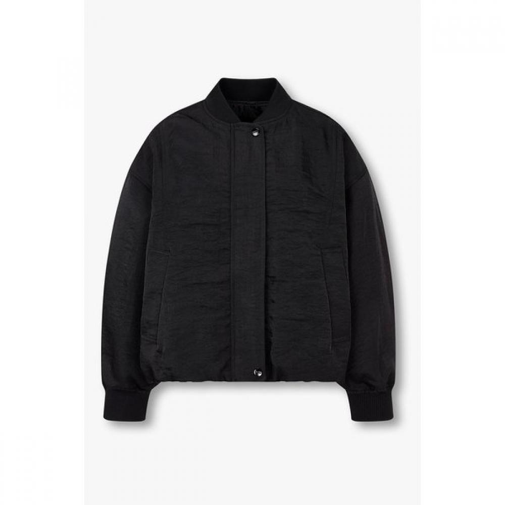 

Vov Drawstring Hem Nylon Jumper 7115220304 blacks/55(S)