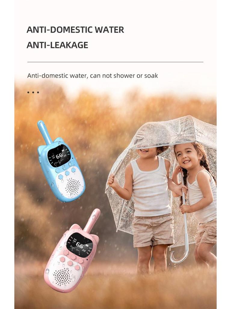 Mini Walkie Talkie Toy for Kids, 3KM Range, USB Charging, Outdoor Play, Parent-Child Interaction, Educational
