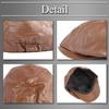 Buzz Selection CAP557 Schlichte Leder-Schiebermütze für Herren und Alle Outdoor-Bekleidung (Kaffee), Frauen, Jahreszeiten,