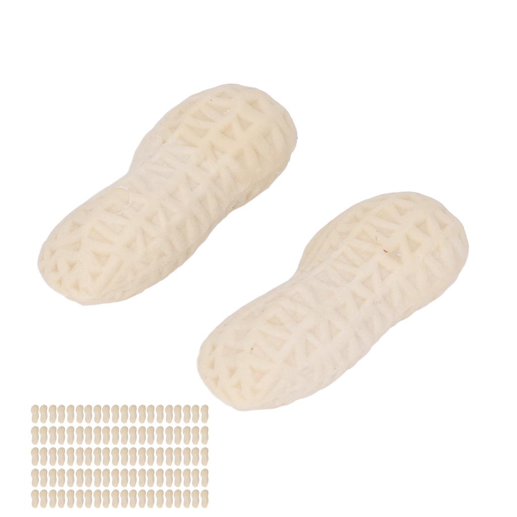 100pcs Peanut Eraser for Student Cute Peanut Look Safe Harmless Portable PTR Cartoon Pencil Erasers Cute Erasers for