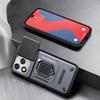KEYSION Shockproof Armor Case for HONOR 400 Lite 5G Slide Camera Lens Protection Ring Phone Cover for Huawei Honor 400 Lite 5G