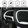 White Steering Wheel Frame Cover Trim for Dodge Challenger/Charger/Durango 2015+