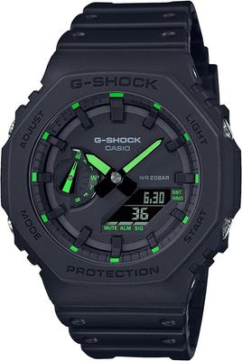 Neon Accent Black & Green GA-2100-1A3