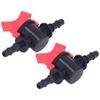 2PCS Flow Regulator ABS Plastic Liquid Control Stop Valve Water Pump Straight Through Valve 8mm