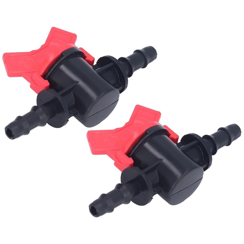 2PCS Flow Regulator ABS Plastic Liquid Control Stop Valve Water Pump Straight Through Valve 8mm