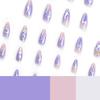 Nail Art Nail Film Internet celebrity Hot Silver Fake Nail Flame