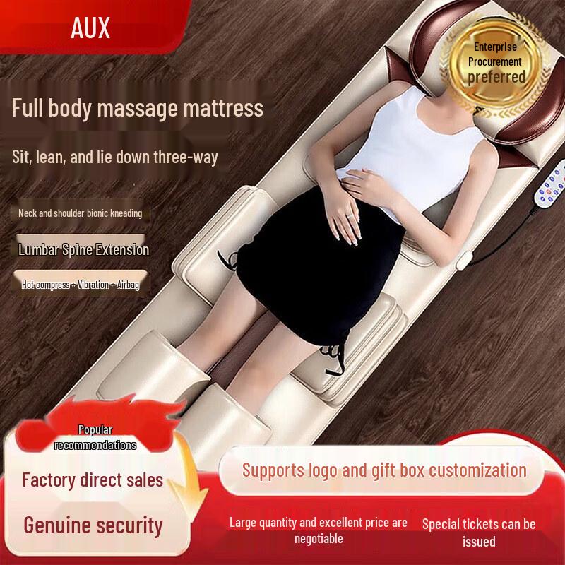 AUX Lumbar Massage Cushion with Heat and Kneading CN plug (adapter included)