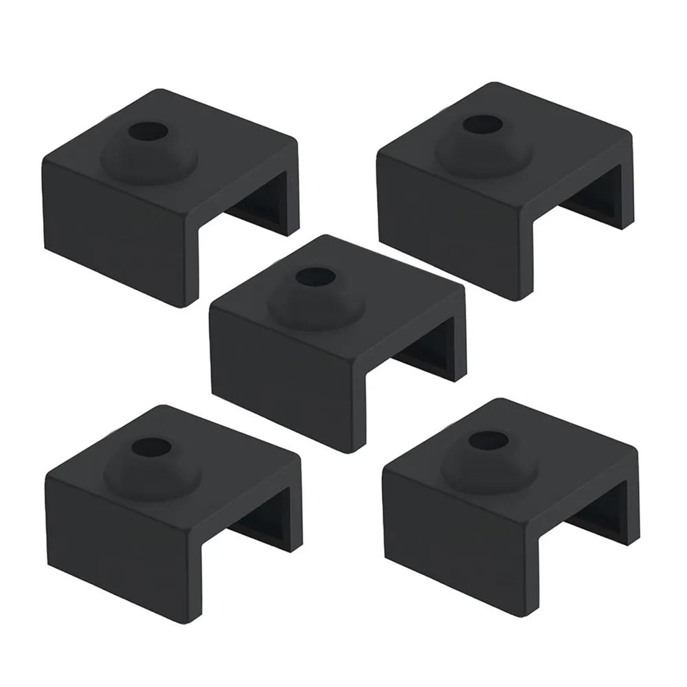 5Pcs 3D Printer MK7 MK8 MK9 Silicone Sock Heater Block Cover for Creality Ender 3/3 Pro/3 V2, Ender 5/5 Plus/5 Pro, CR10 Series