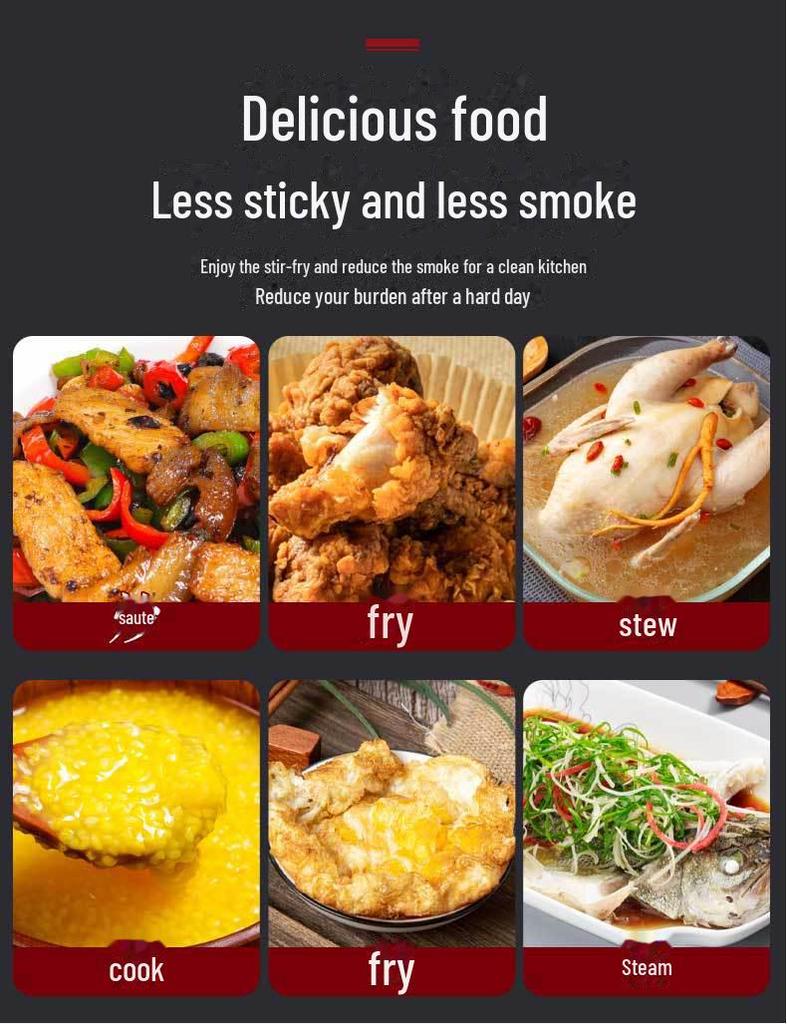 Traditional Handmade Wrought Iron Non-Stick Frying Pan