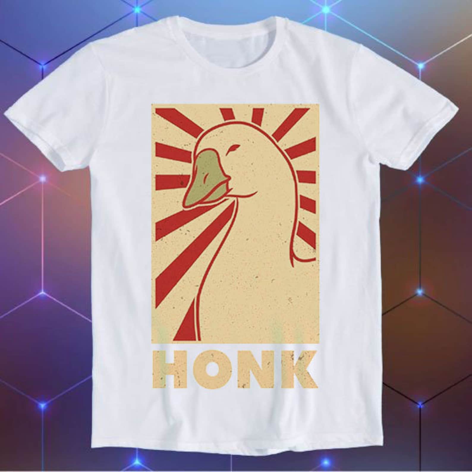 Honk Goose Duck Animal Chemistry Science Avogadro s Day Art Drawing Anime Funny Meme Cool Funny Gift T-Shirt E847 3XL
