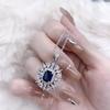 Elegant Sapphire and Colored Gemstone Necklace for Women – High-End, Versatile, and Exquisite Design