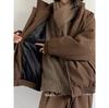 2024 Men's High-End Japanese Style Coffee Corduroy Stand Collar Cotton Jacket