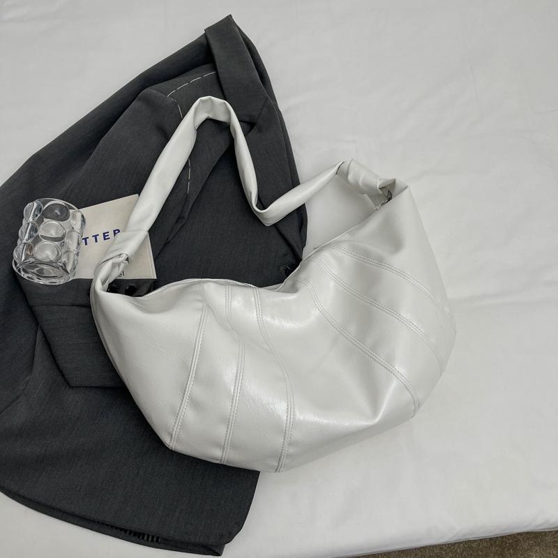 

Сумки на плечо Crescent для женщин, зимняя новая сумка через плечо из мягкой искусственной кожи, большая вместимость, сумка-шоппер Hobo для женщин 52x24x15cm бежевый