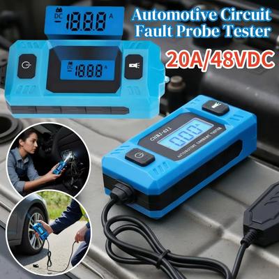 48V Bereich 0,01~19,99A Auto Stromkreisprüfer Stromtest Sicherung Diagnosewerkzeug Reparatur Detektor Galvanometer Automobilzubehör