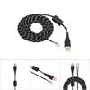 Universal Mouse Cable Braided Line Wire Replacement for Microsoft or Logitech Line 1 Black Whit