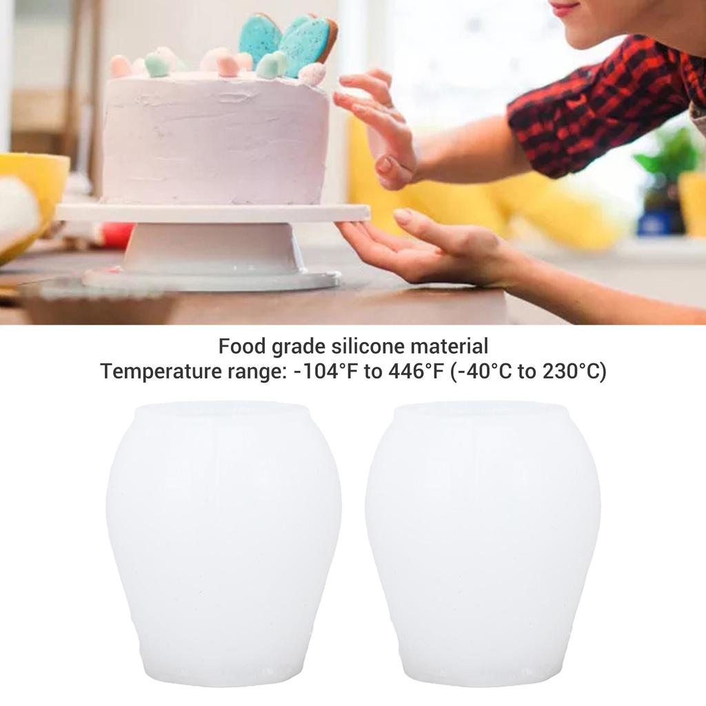 2pcs Tulip Flower Silicone Mold Candles Soap Crafts Baking Chocolate Making Flexible Reusable Tulip Silicone Mold
