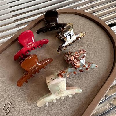 4,5 cm Małe spinki do włosów Krabiki do włosów z octanu dla dziewcząt i kobiet Grzywka Włosy Urocze akcesoria do włosów Kwiatowe nakrycia głowy