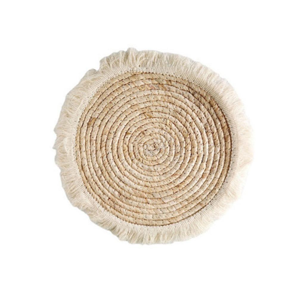 Boho Style Rattan Woven Wall Ornament Handmade Hanging Wall Plate  Home Decoration