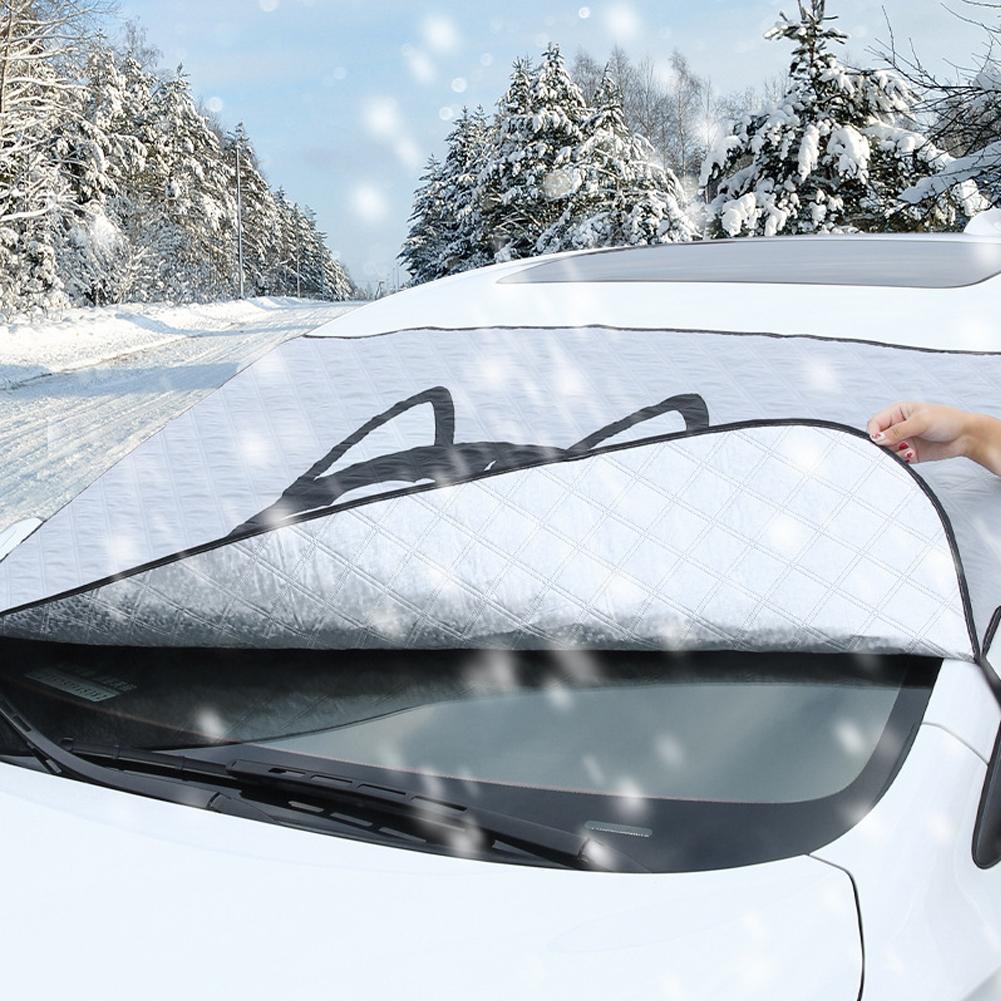 Car Sunscreen Heat-insulating Sunshade Curtain Car Sunshade Front Windshield Cover of Car Window Frost-proof Cloth Snow
