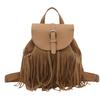 Autumn and Winter New Backpack Bohemian Niche Backpack Fringed Bag Commuter Backpack Literary Women's Bag Retro Trend