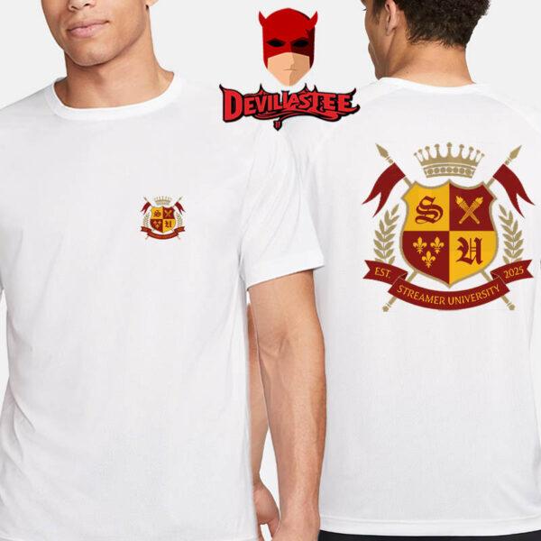 Kai Cenat Streamer University 2025 Logo Two Sided TShirt Unisex T-Shirt XL