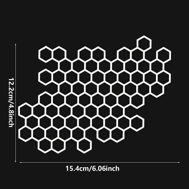 Motorcycle Sticker Honeycomb Helmet Decals Stickers Helmet Decal Waterproof Stic