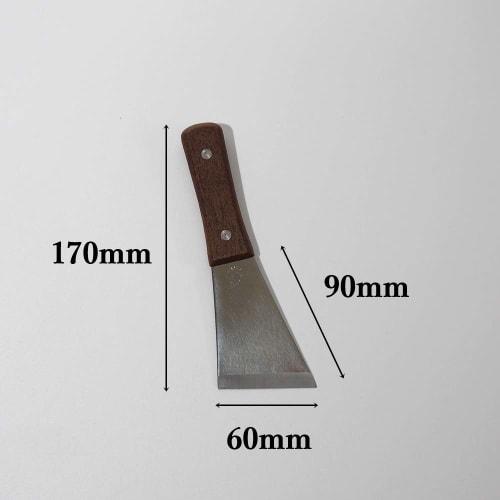 Hakeichi Y-Shaped Leather Skimmer, Stainless Steel, 60mm, 1 Piece