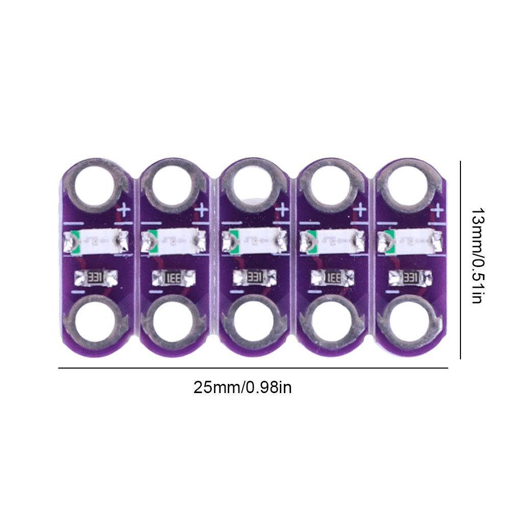 Pack of 5 LilyPad Sewable Wearable LED Convenient Lilypad Color LEDs for Arduino