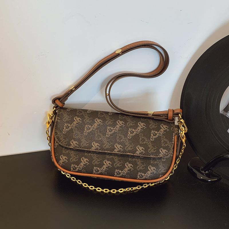 

Women s Retro Chain Crossbody Underarm Bag - 2025 Luxury Mahjong Design