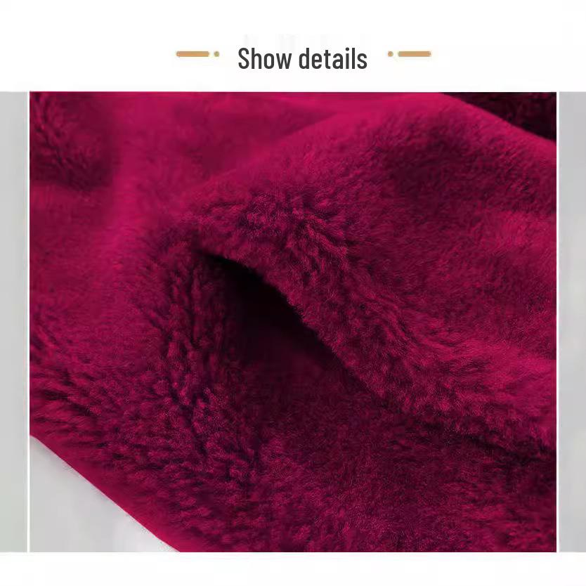 Women's Plus Size Hooded Fleece Coat - Double-Sided Velvet Sweatshirt, Warm Winter Pajamas