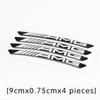 Custom Made Set of 6 PCS 3 Sizes for AMG Mercedes Benz Brake Caliper Decals Stickers HiTemp Resistance Film
