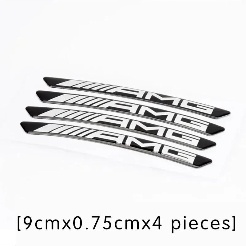 Custom Made Set of 6 PCS 3 Sizes for AMG Mercedes Benz Brake Caliper Decals Stickers HiTemp Resistance Film