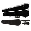 Violin Box Carbon Fiber Lightweight Portable Hard Violin Case Replacement with Hygrometer Straps