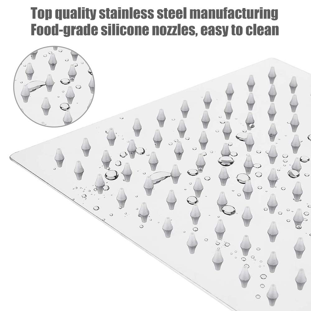 Xiaomi 1pc 8inch Rain Shower Head 304 Stainless Steel Square Top Spray Ultra-Thin High-Pressure Easy Install for Bathroom
