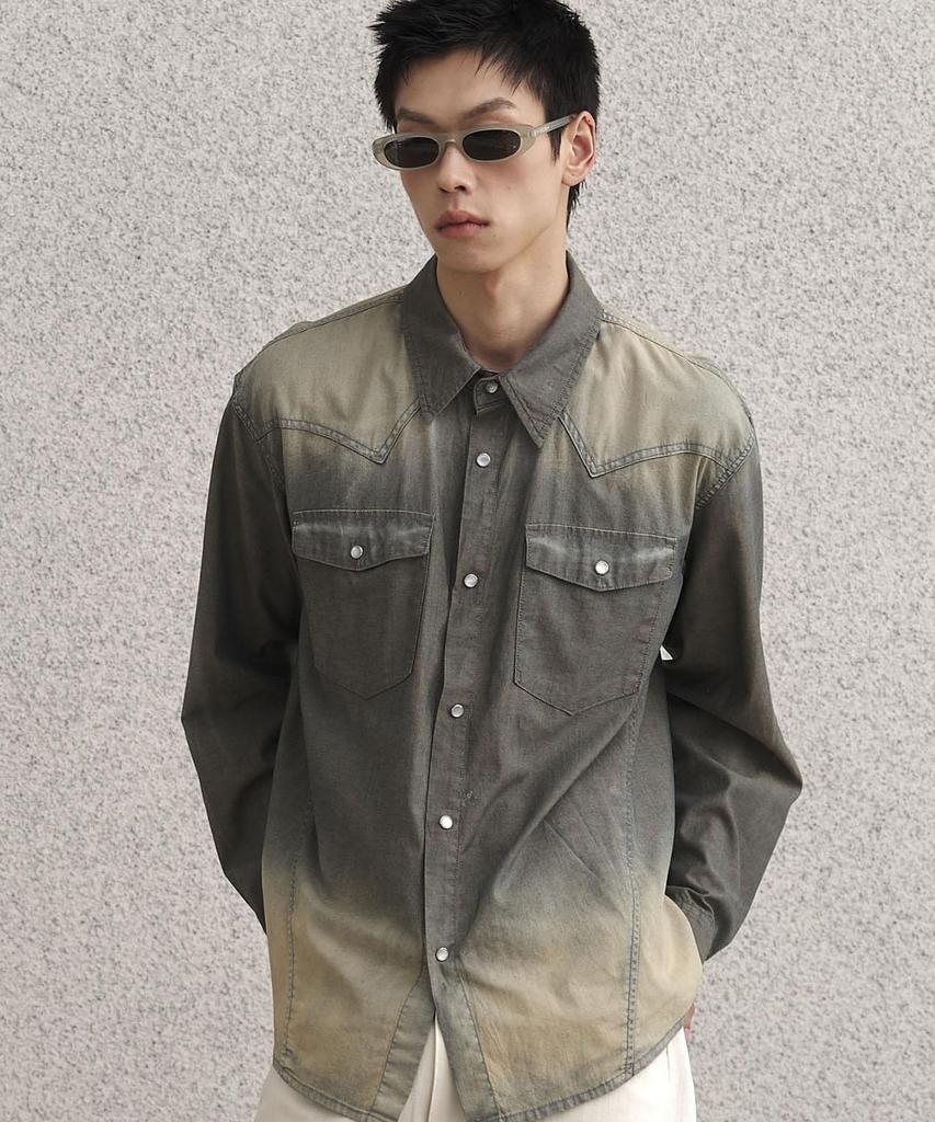 SENTAIR Lapis Western Denim Shirt_D1