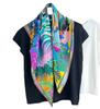 Spring And Summer Simple Silk Scarves Send Gifts Silk Silk Women'S Printed Mulberry Silk Beach Scarves Shawl Scarves