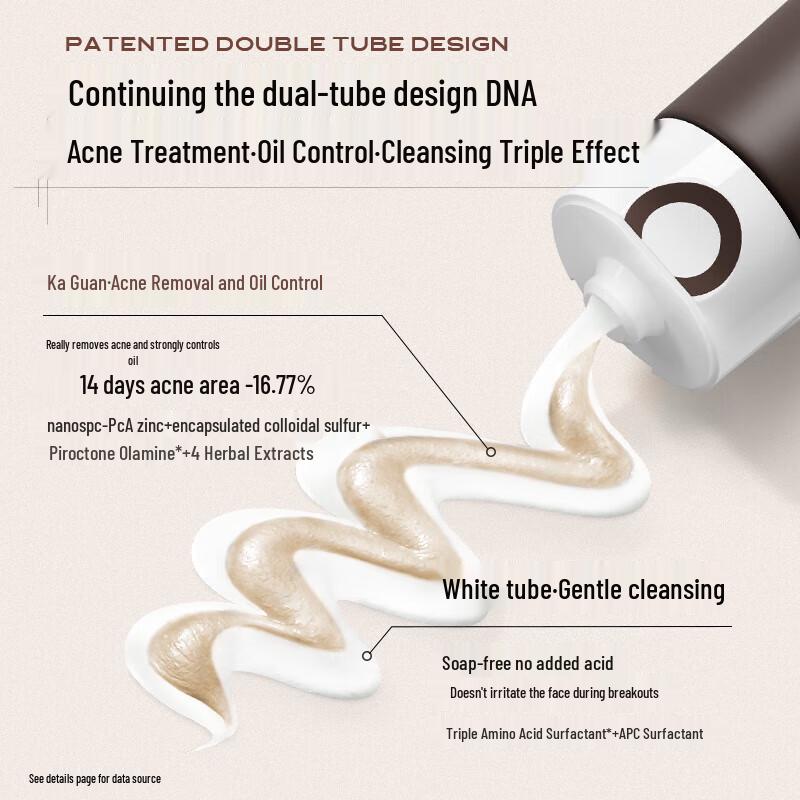 C-Cure Colloidal Sulfur Dual-Tube Acne Cleanser