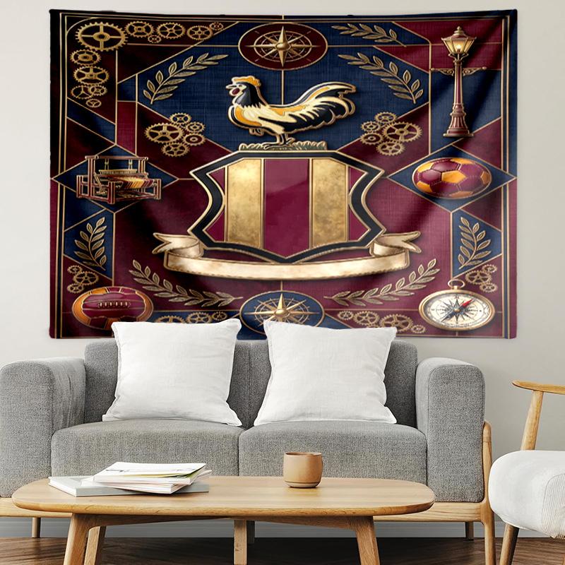 Bradford City AFC Print Tapestry, Lightweight Wall Hanging, for Bedroom, Dorm, Living Room, Home Art Decor, Birthday Christmas Gift for Friends
