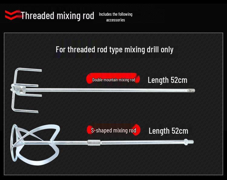 Electric Drill Mixing Rod for Plaster, Paint, Cement & Putty