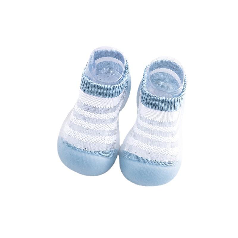 

Летняя детская обувь из ледяного шелка, обувь для малышей, детские носки, обувь с мягкой подошвой, домашняя обувь для детей 0–3 лет