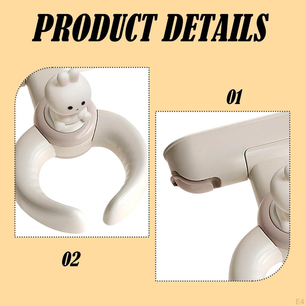 Bath Stand Hug Portable Ergonomical Sounding Toy Smooth Handles Strong Suction Cups for Bathtub