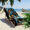 A Cosmic Superheroes In Battle 2D Flat Print Beach Towel, Large Soft Quick Dry Towel for Beach Camping Swimming.MSTJ0918016