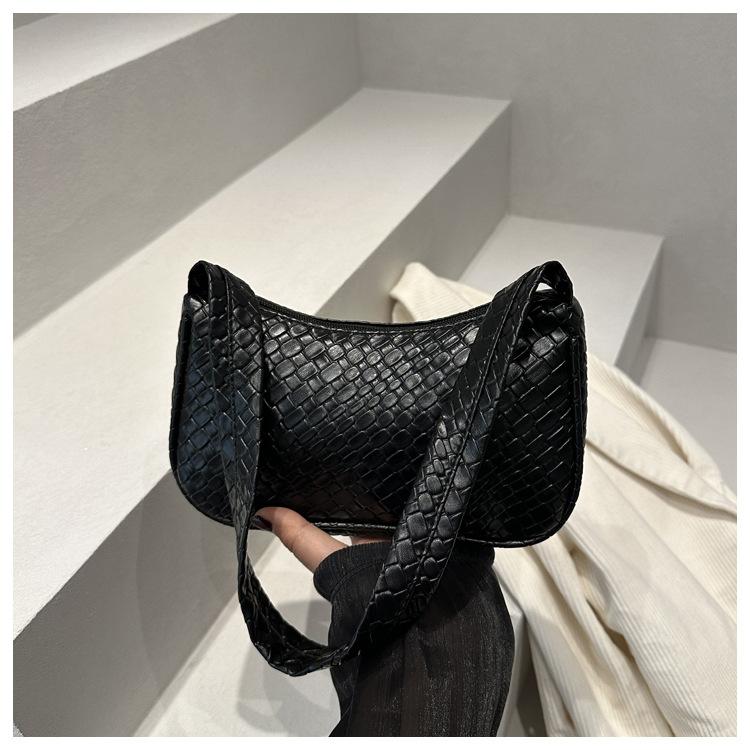 Spring and Summer New Korean Style Fashionable Shoulder Bag for Women Versatile Ins Underarm Bag Solid Color Square Bag for Women