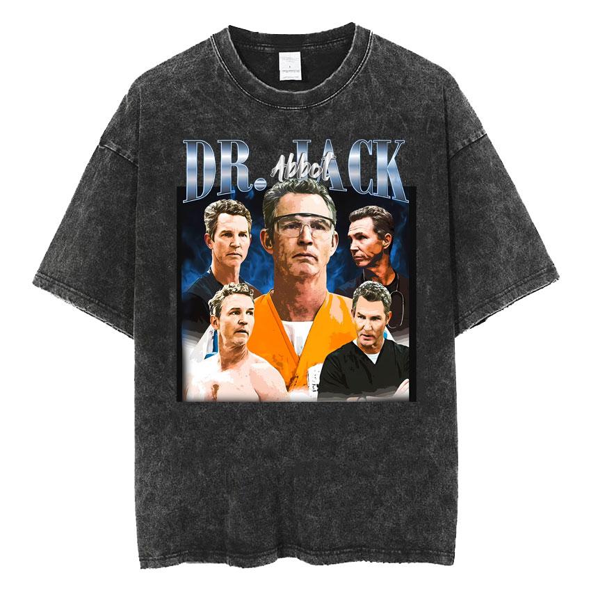 

Dr Jack Abbot Gir Dinner Funny Graphic Tee Shirt Men Women Fashion Oversized Loose T Shirts Cotton Vintage Washed Tshirt S
