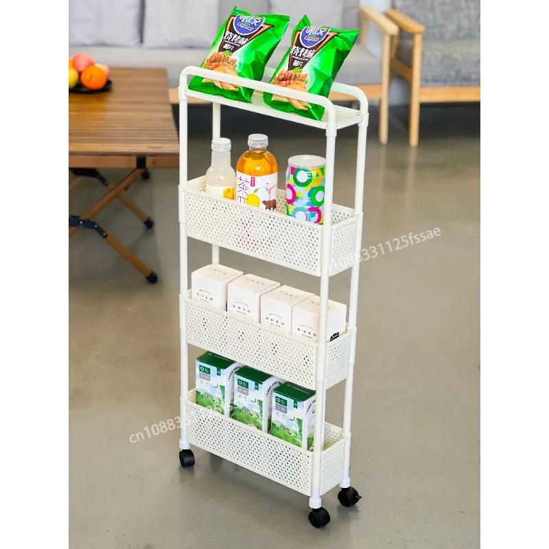 

Multi-functional storage shelf, kitchen, floor, bedroom, baby snack shelf, mobile bathroom shelf, bathroom storage shelf, office