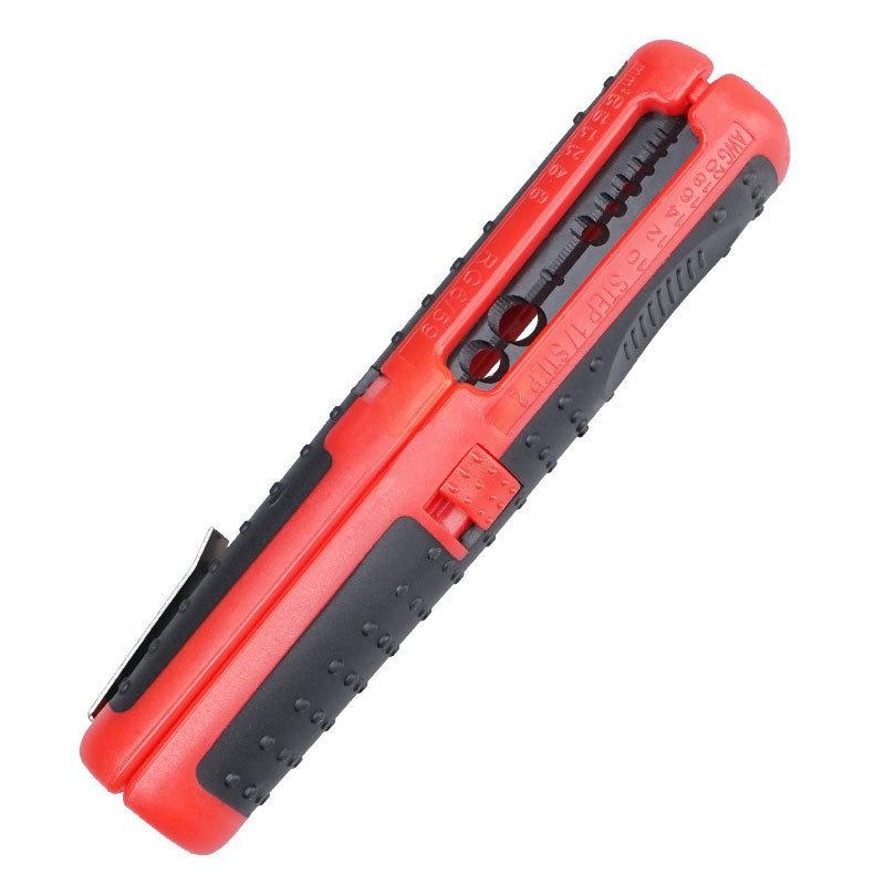 Automatic Wire Stripper with Clamp Portable Electric Wire Stripping Tool Cutter Pliers RG59 RG6 Coaxial Cable Stripper Hand Tool