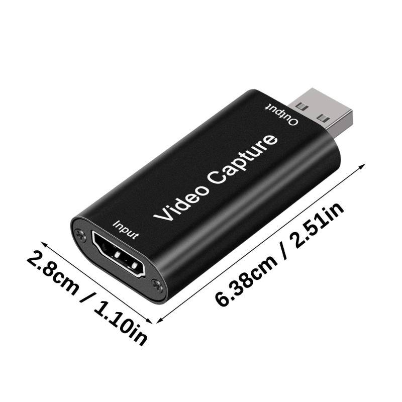 1080P 30Hz Video Capture Card USB2.0 To HDTV Video Recorder for Game Camcorder Camera Recording Live Streaming