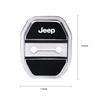 4Pc Silicone Car Door Lock Buckle Protector Cover For Jeep Grand Cherokee Wrangler JK Gladiator Compass Renegade Avenger Sticker