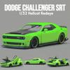Simulation 1/32 Dodge Challenger Hellcat SRT Alloy Car Model Collection Miniature Voiture Metal Toy Vehicle Boyfriend Gift