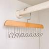 Solid Wood 8 Hook Hanger, Underwear, Vest, Tie Multi-Functional Hook, Suitable For Dormitory, Apartment, Bedroom Finishing